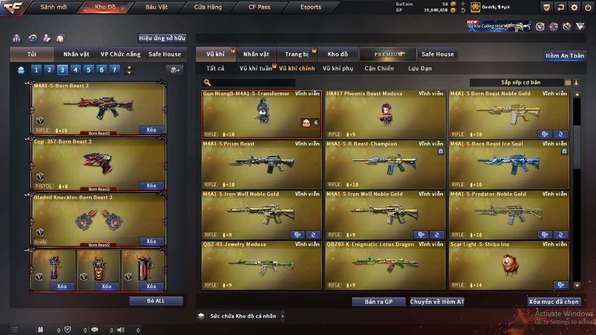 shop acc cf uy tin gia re